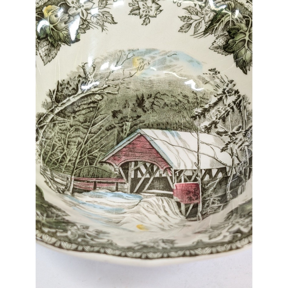 Vintage 1953 Lot of 4 JOHNSON BROS FRIENDLY VILLAGE 6.25 X 1.75 tal Cereal Bowls